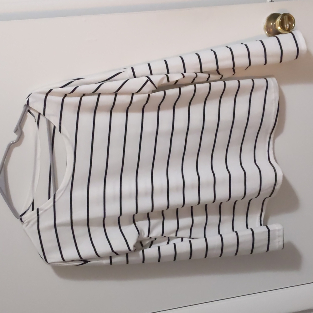 striped long sleeved shirt